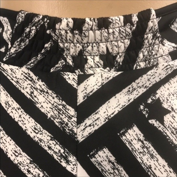 Material Girl Skirt High waist Mini printed Stars & Stripes patriotic Size M - Picture 8 of 14